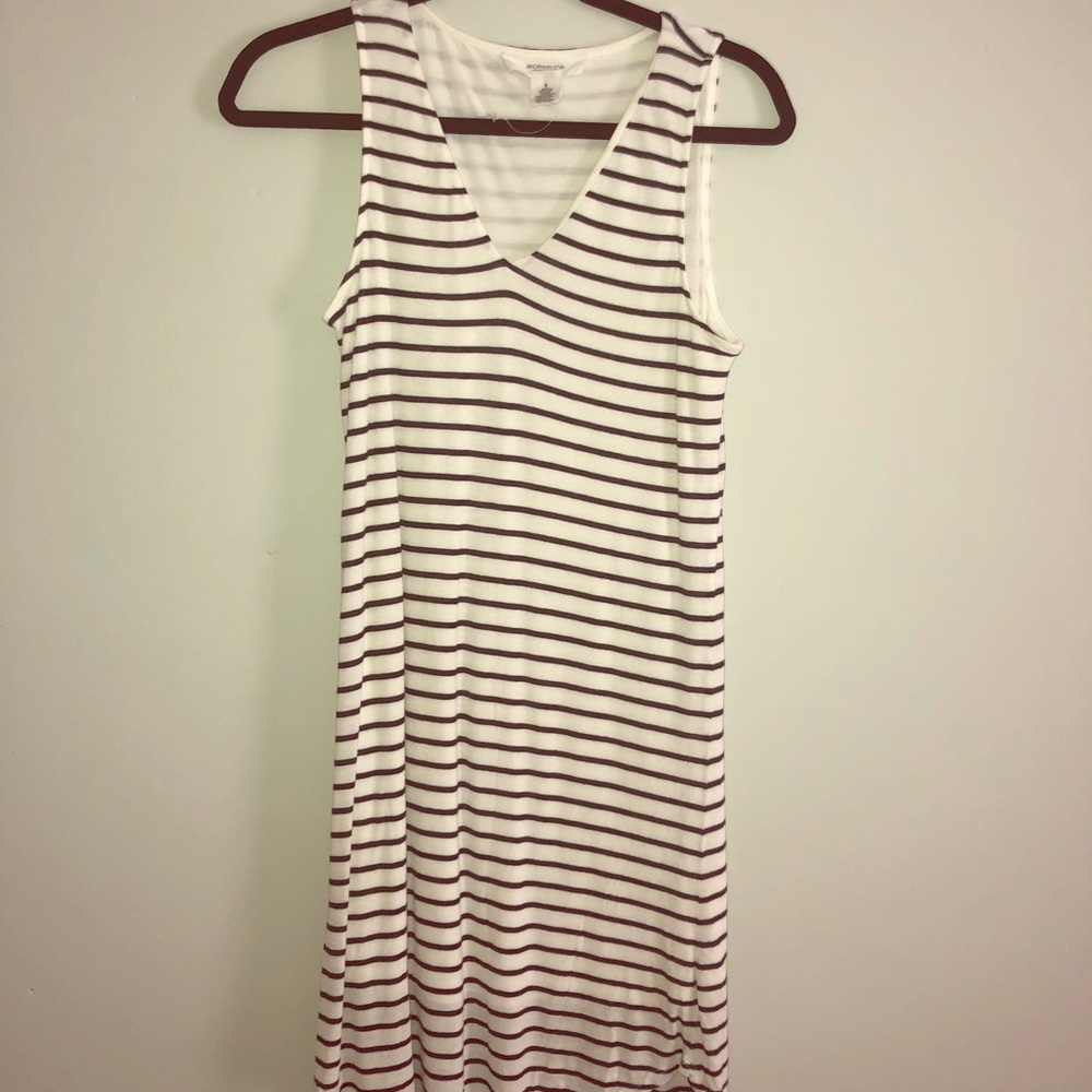 Knee length striped dress size small